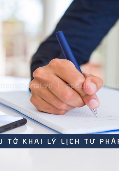 Mẫu tờ khai lý lịch tư pháp mới nhất