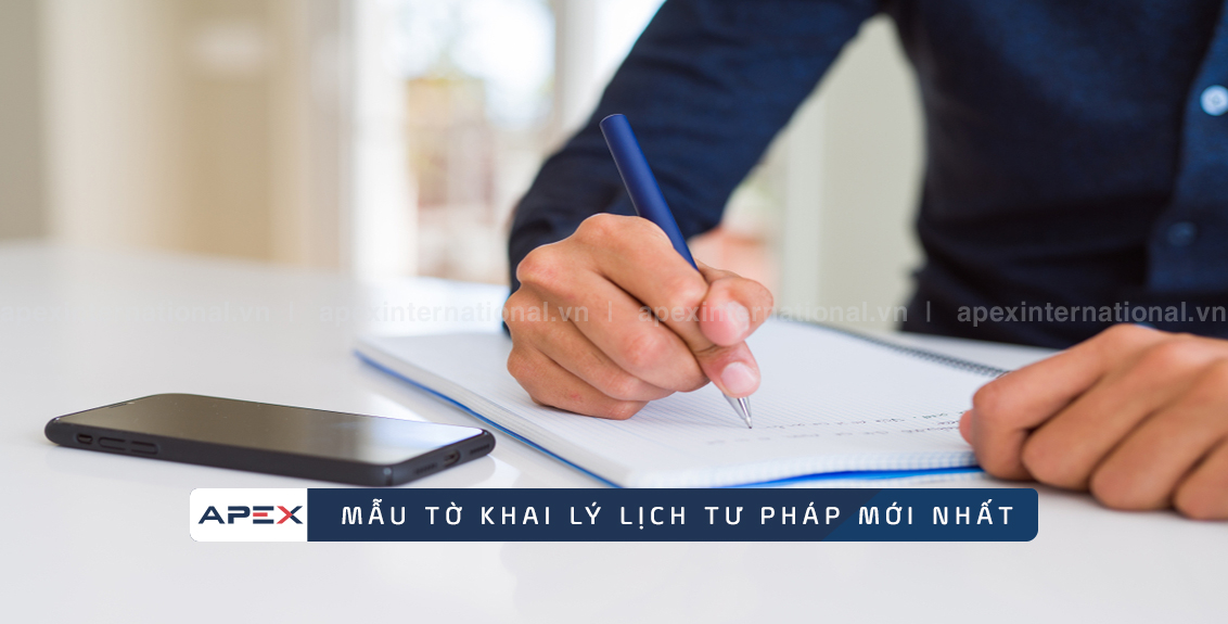 Mẫu tờ khai lý lịch tư pháp mới nhất