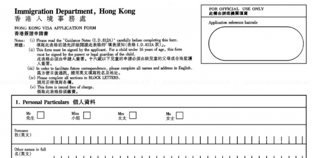 Hướng dẫn thủ tục, hồ sơ xin Visa du lịch Hồng Kông