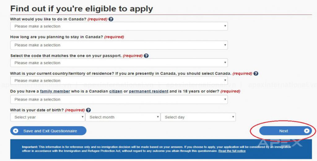 Hướng dẫn xin visa Canada online chi tiết nhất